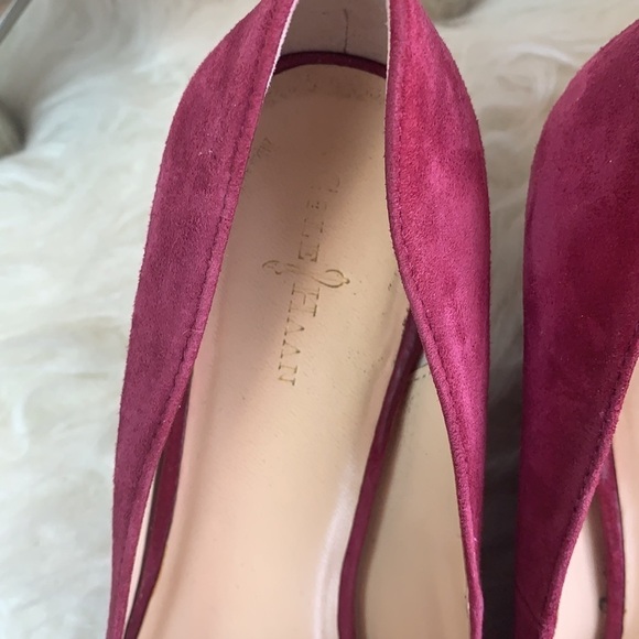 Cole Haan Women’s Marit Wedge pink/purple suede wedge pumps size 8.5 - Picture 6 of 12
